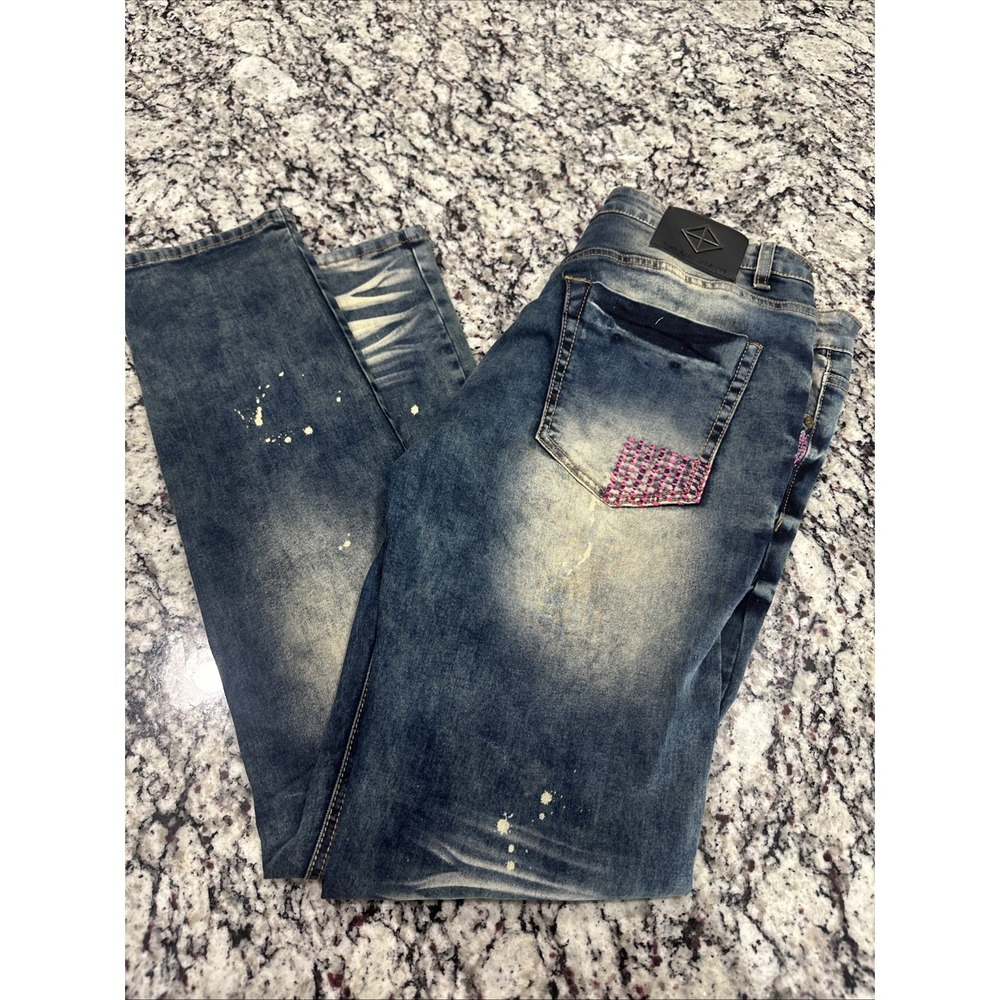 CREATE 2MRW $110‎ Men's Slim Tapered Jeans Size 34x34